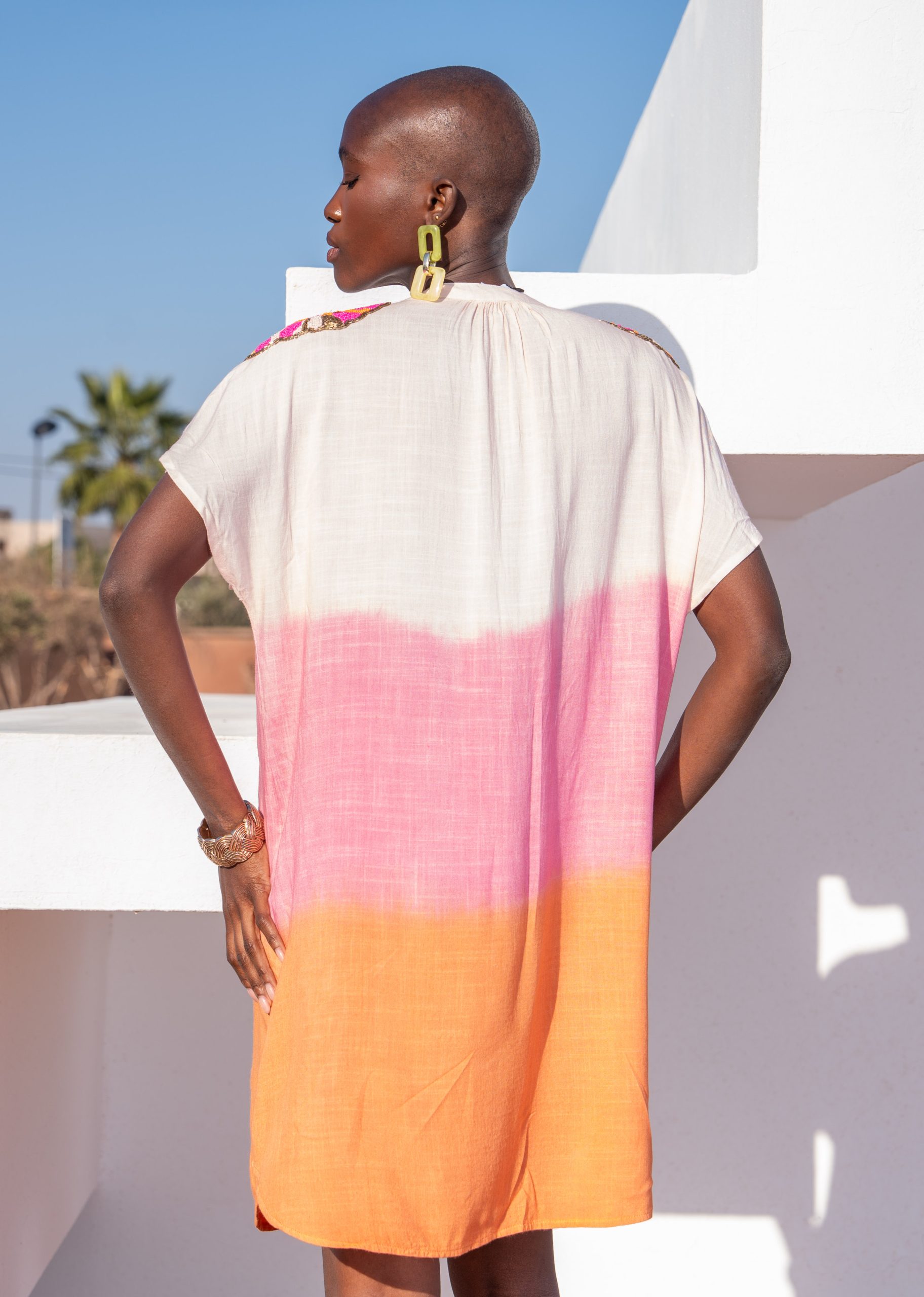 Robe courte Tie and dye Judie – Image 4
