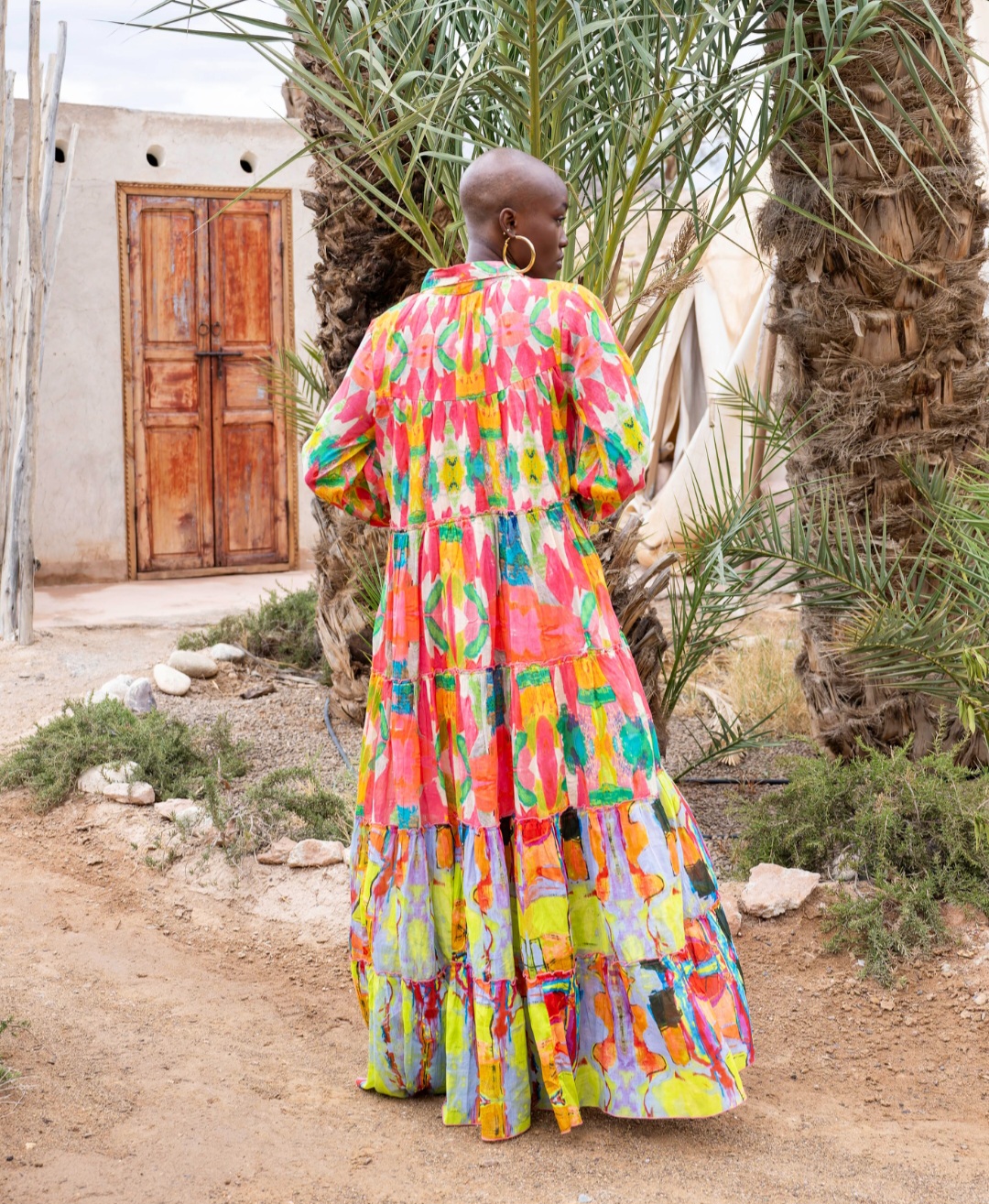 Robe longue à volants Kubana – Image 4