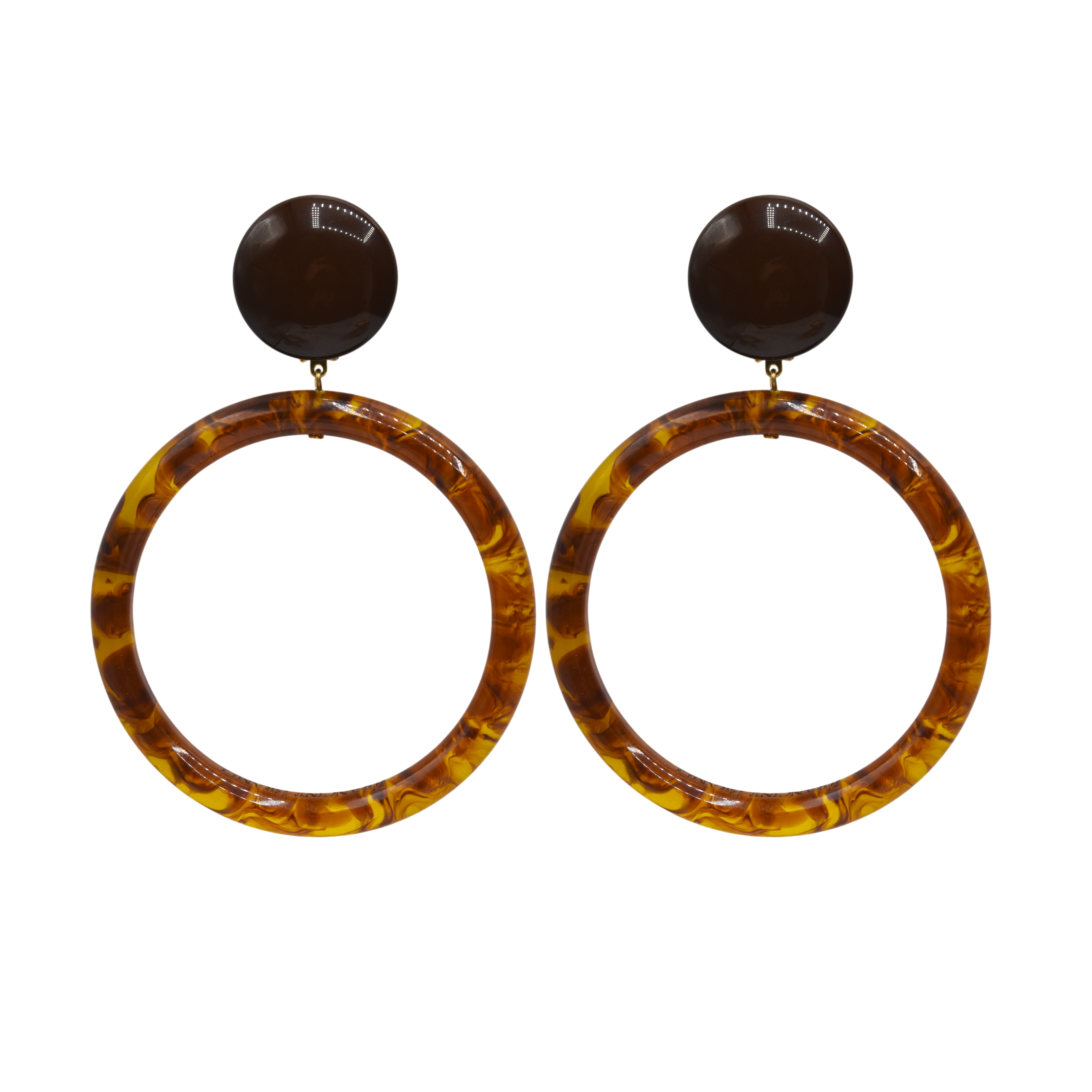 Boucles d'oreilles KAIA Ambre Francine Bramli – Image 3