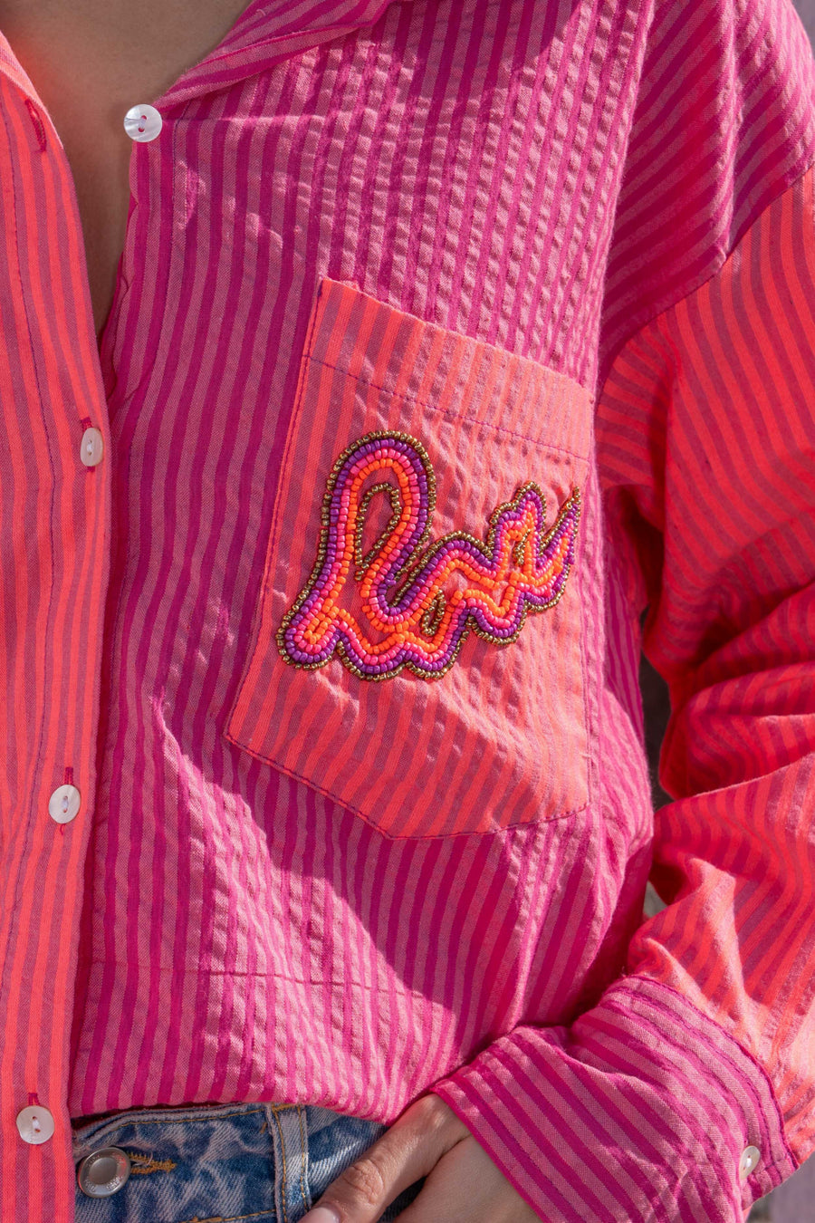 Chemise oversize à rayures Caro – Image 4