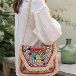 Sac à main perlé bandoulière