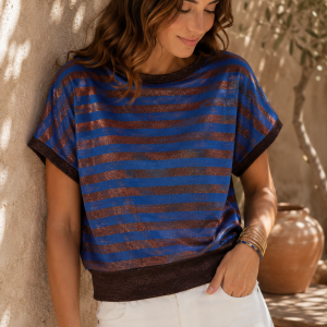 Top irisé Laura Choco
