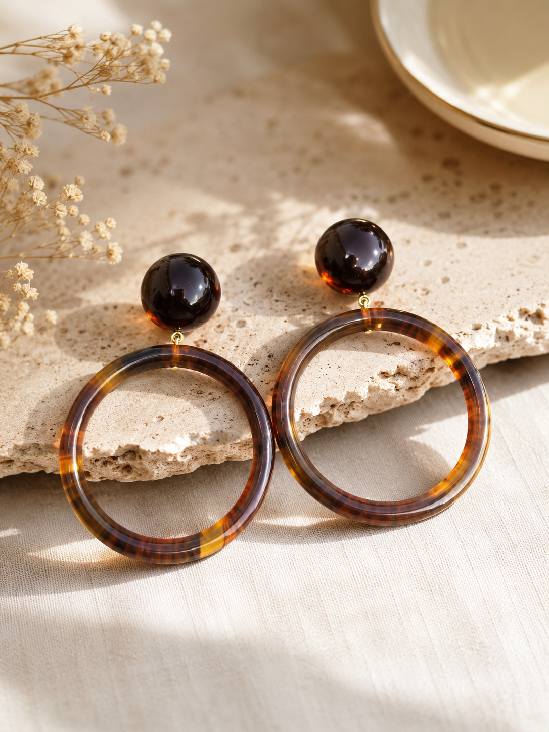 Boucles d'oreilles KAIA Ambre Francine Bramli – Image 2