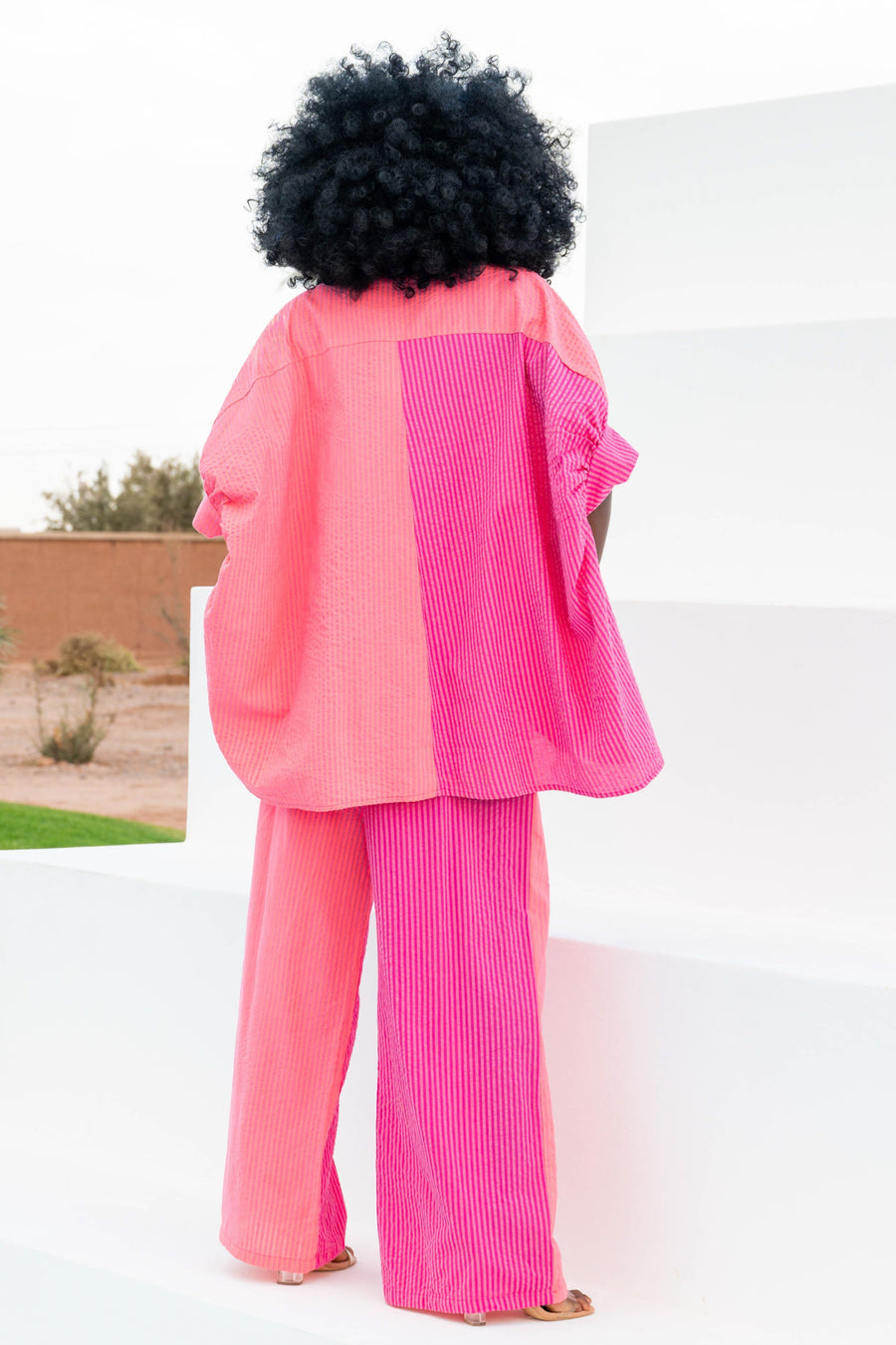 Chemise oversize à rayures Caro – Image 3